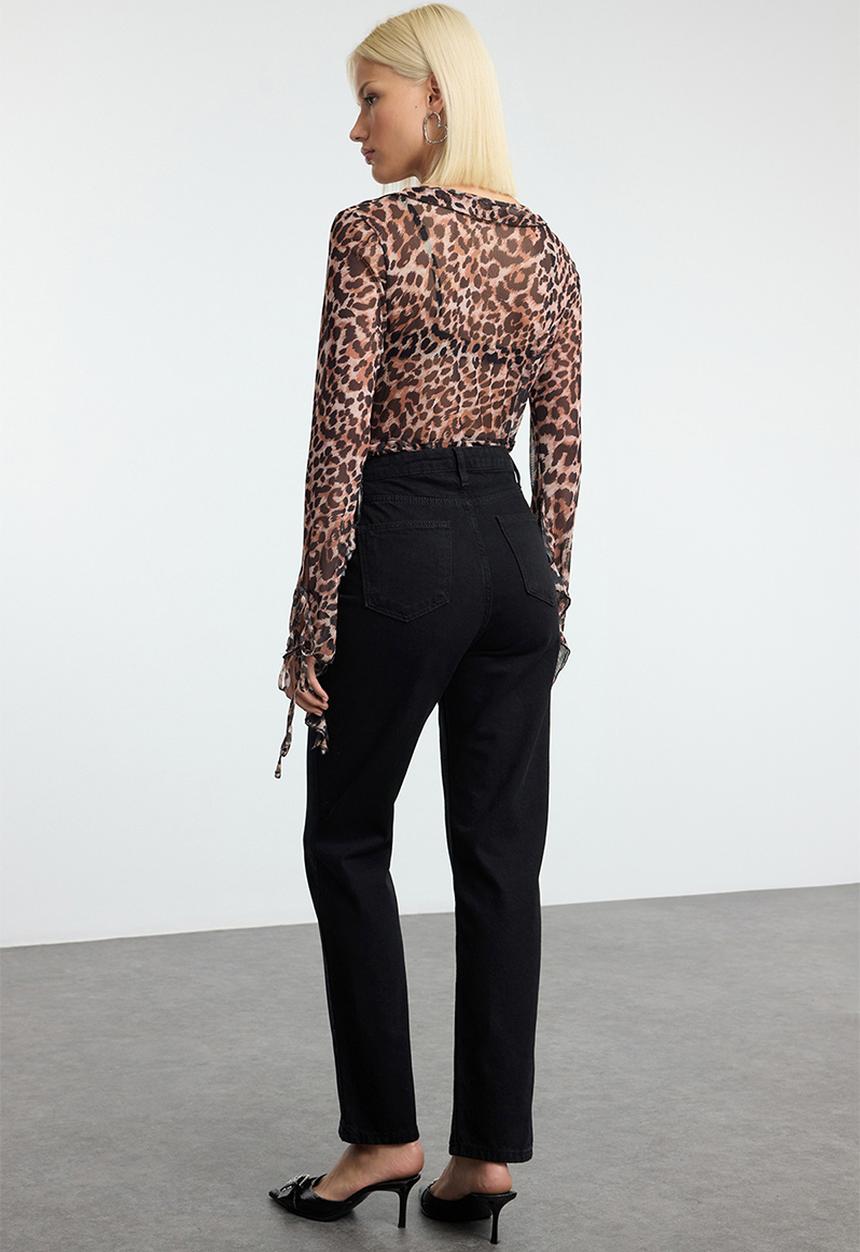 Trendyol - Straight fit woven trousers - black