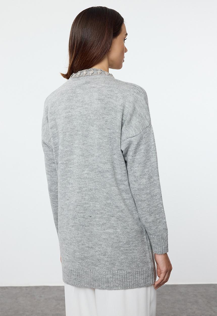 Trendyol - Accessory detailed knitwear - grey