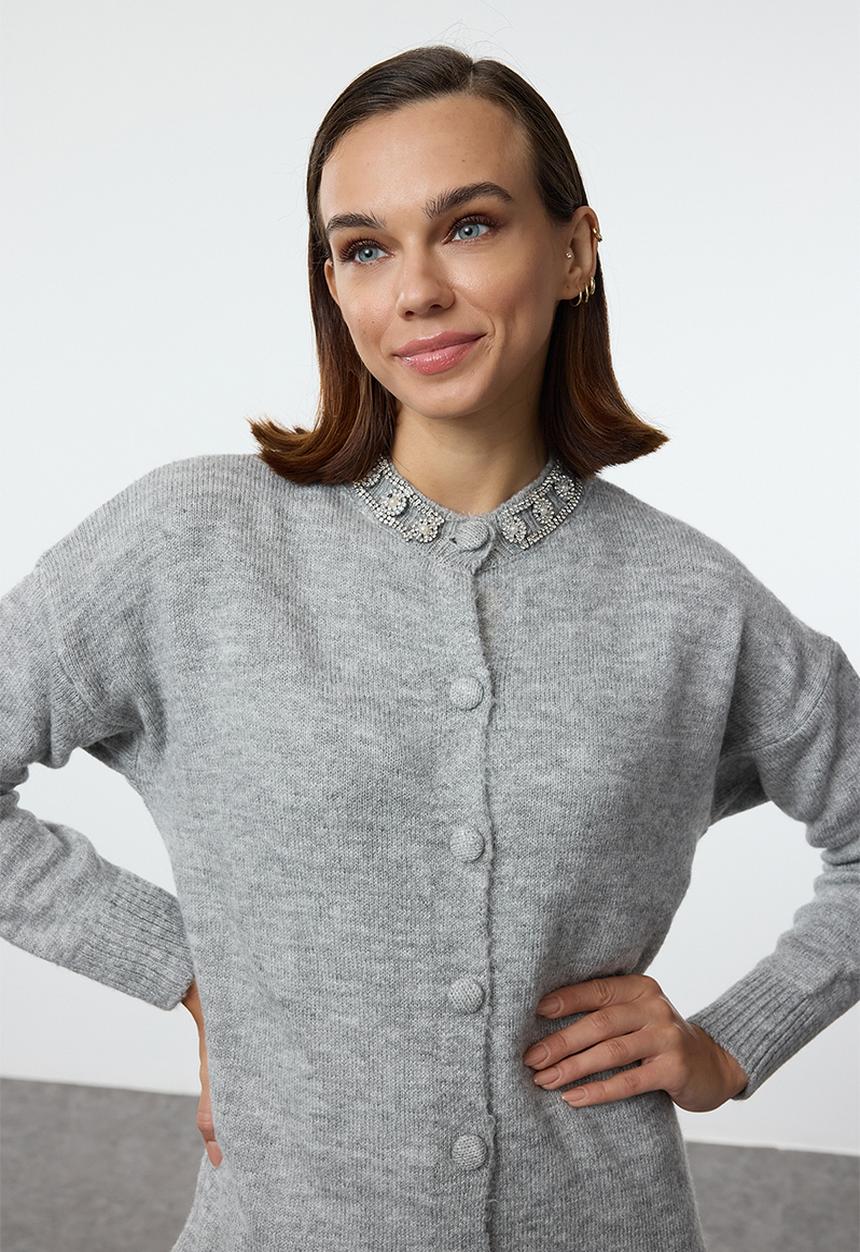 Trendyol - Accessory detailed knitwear - grey