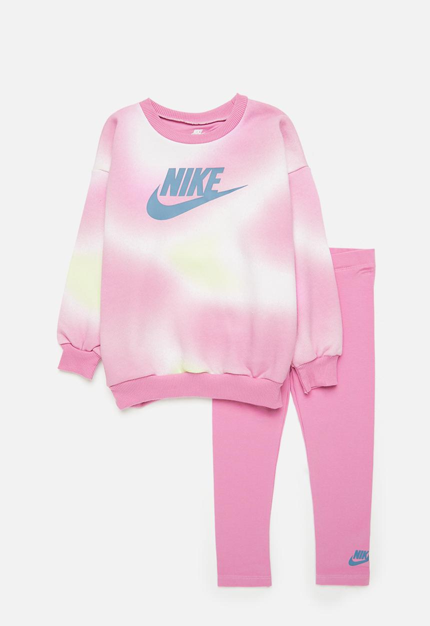 Nike - Nkg solarized crew & legging s - magic flamingo
