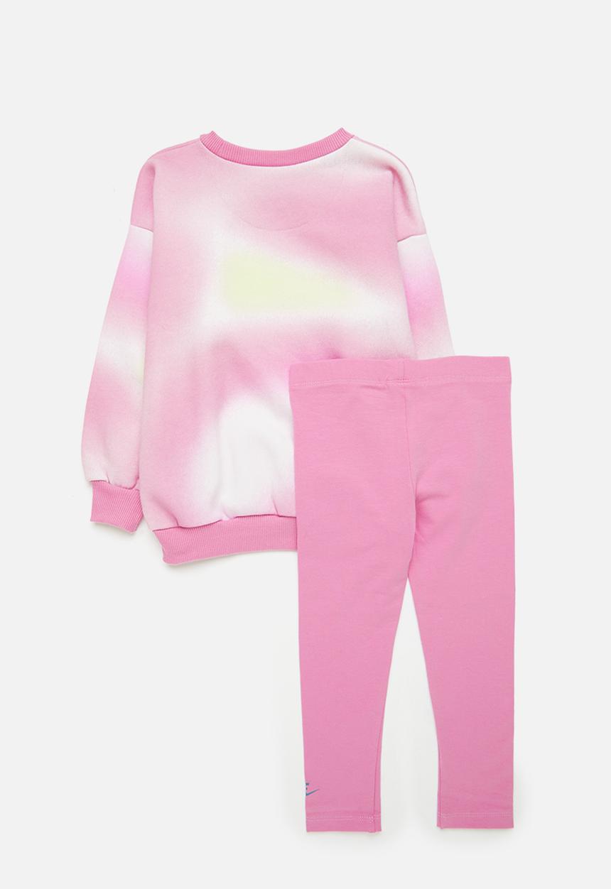 Nike - Nkg solarized crew & legging s - magic flamingo