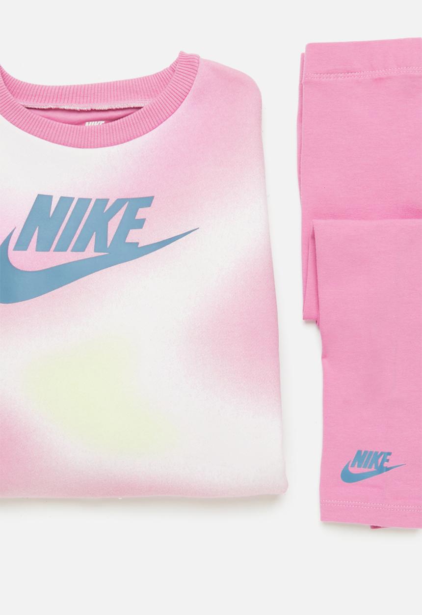 Nike - Nkg solarized crew & legging s - magic flamingo