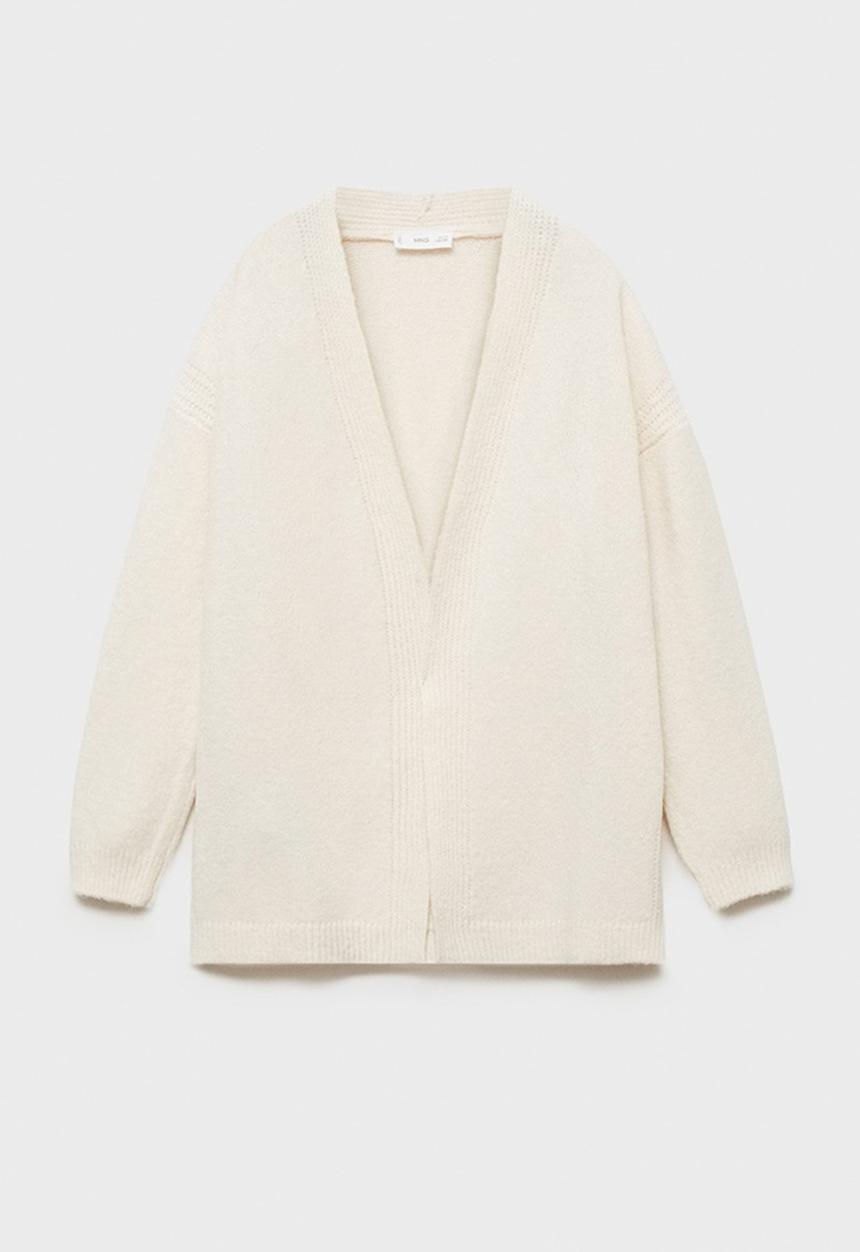 MANGO - Cardigan tique - light beige