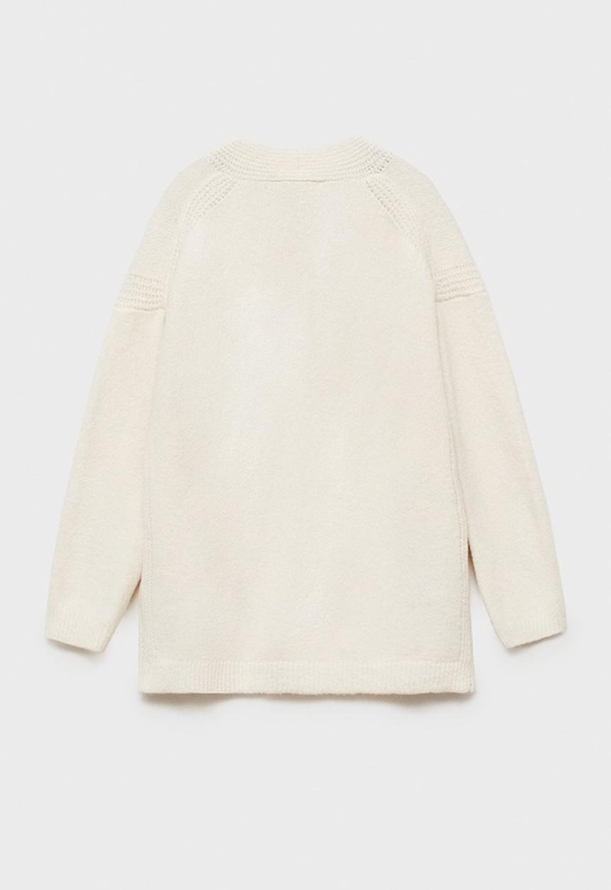 MANGO - Cardigan tique - light beige