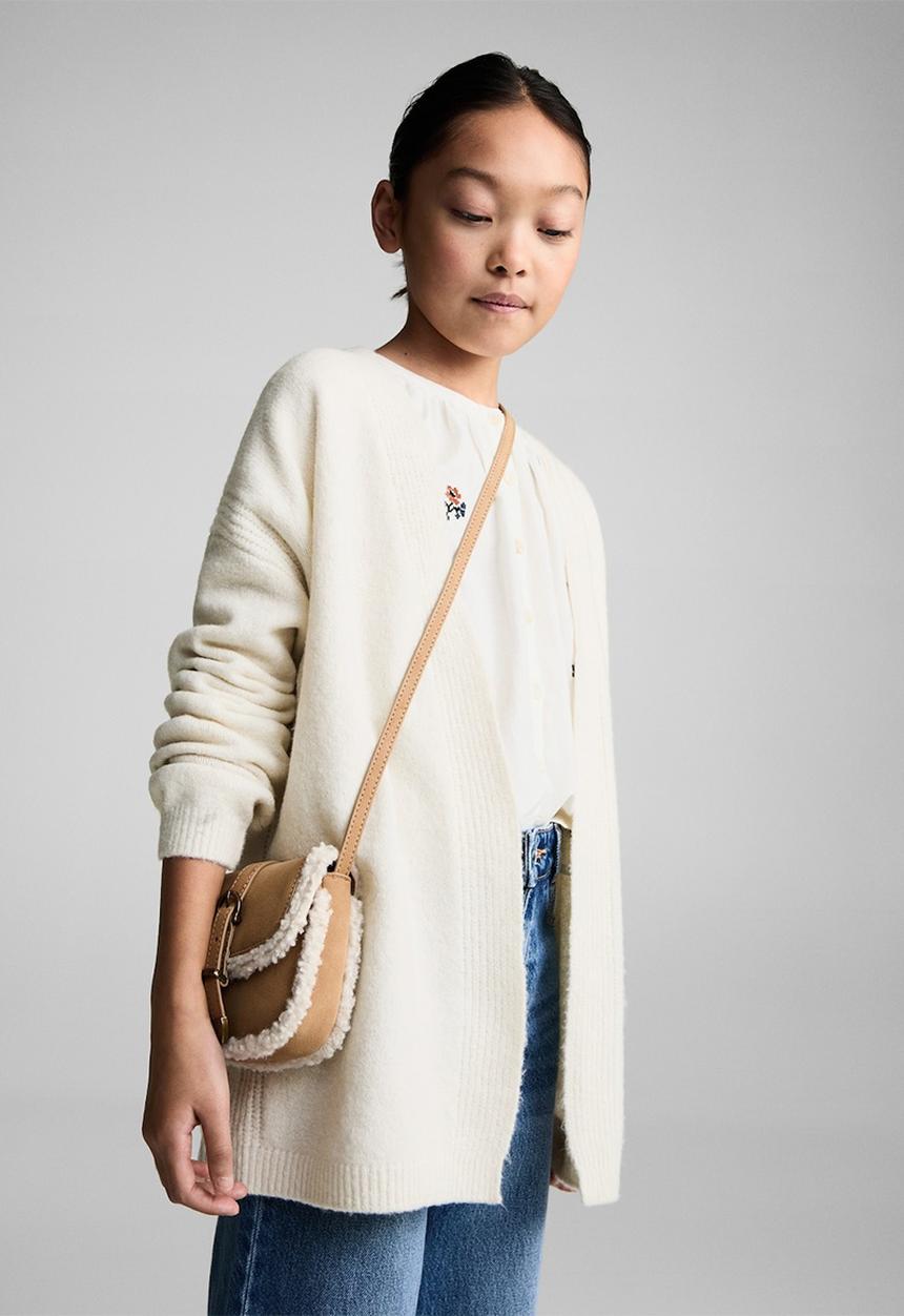 MANGO - Cardigan tique - light beige