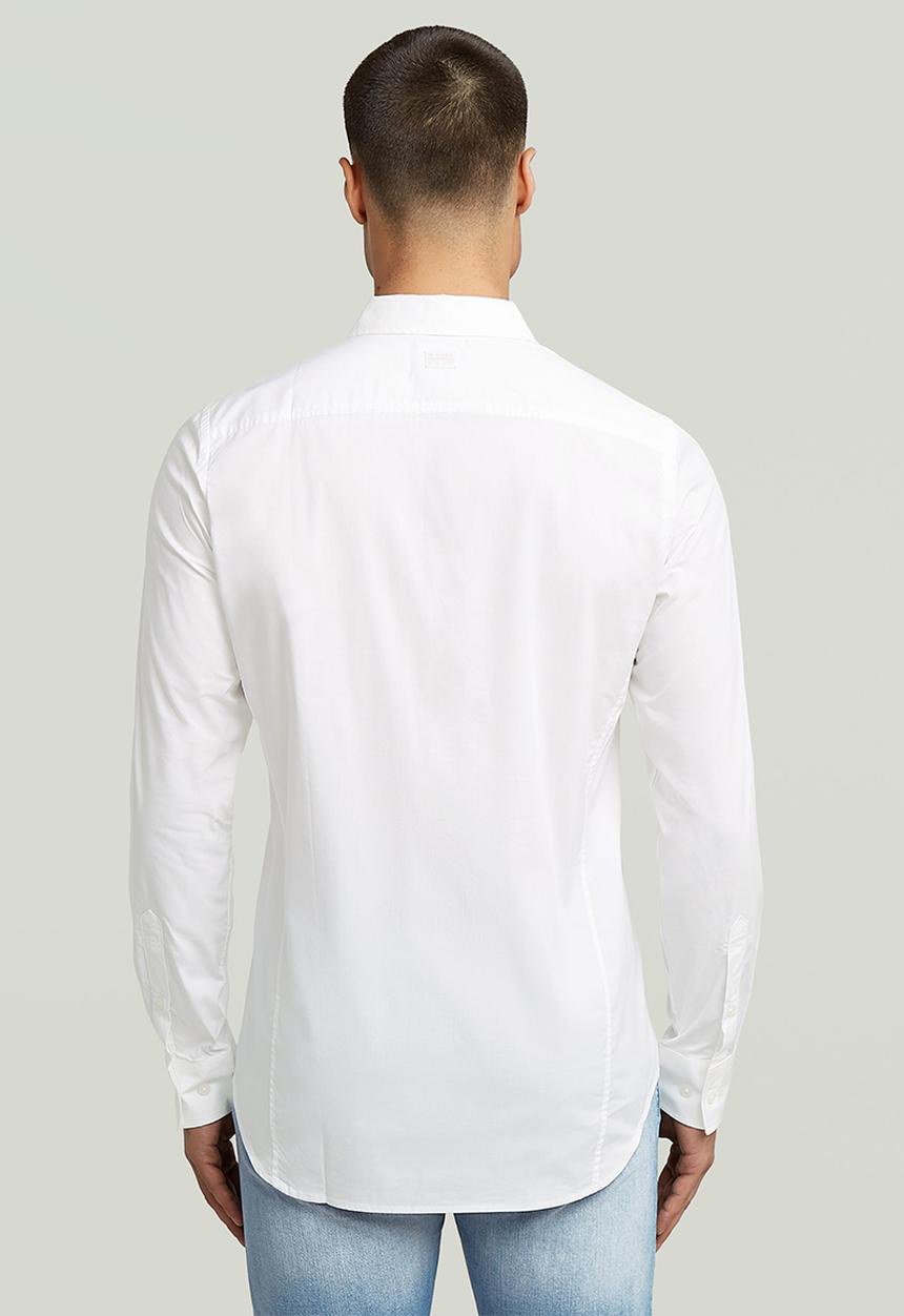 G-STAR - Uniform slim shirt long sleeve - white