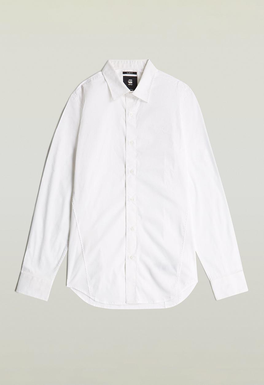 G-STAR - Uniform slim shirt long sleeve - white