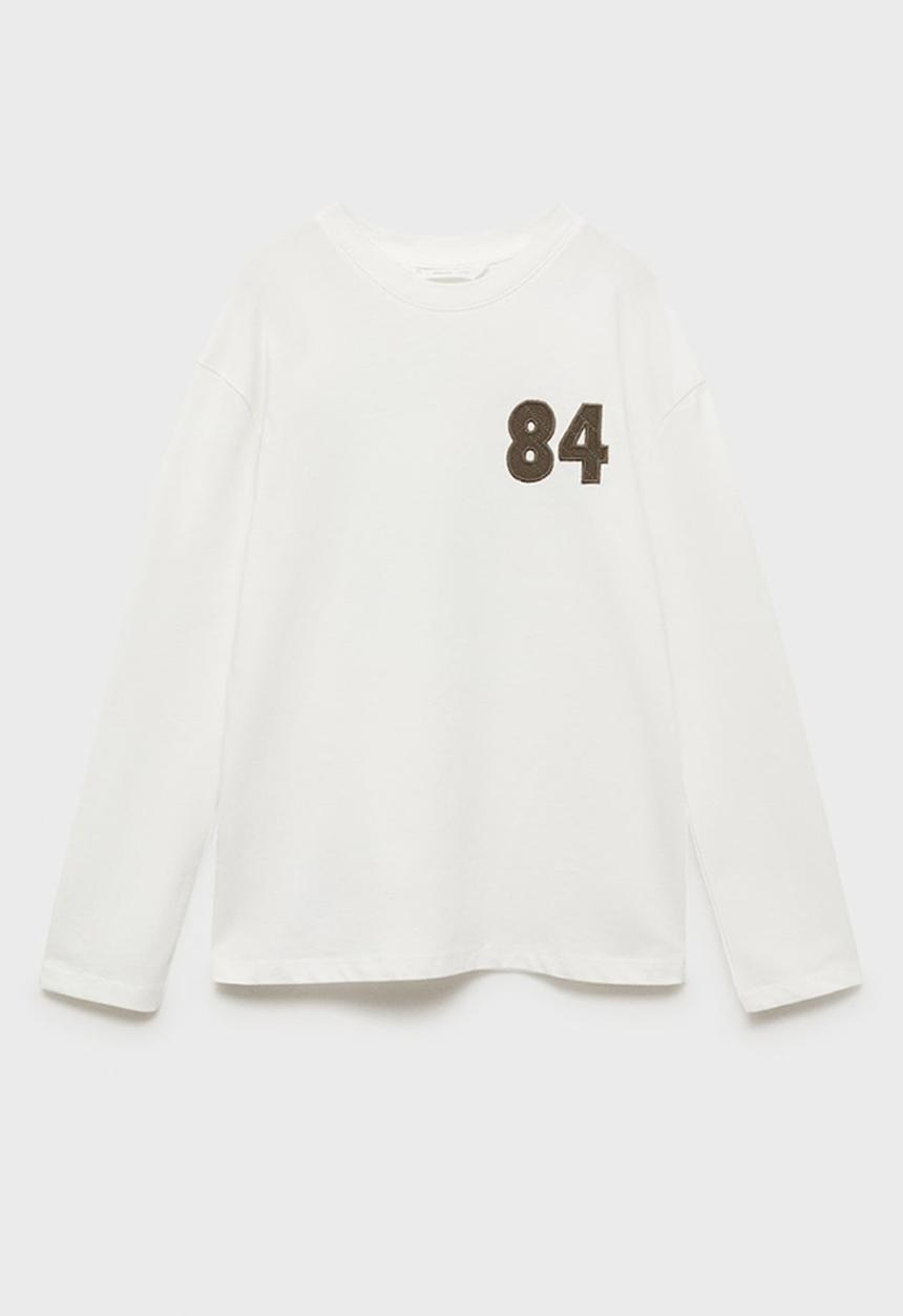 MANGO - T-shirt colorado - natural