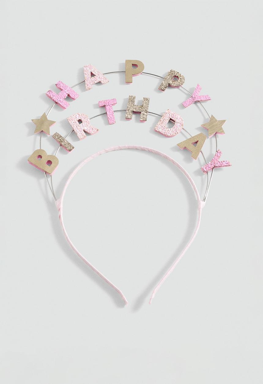 MANGO - Headband happy - gold