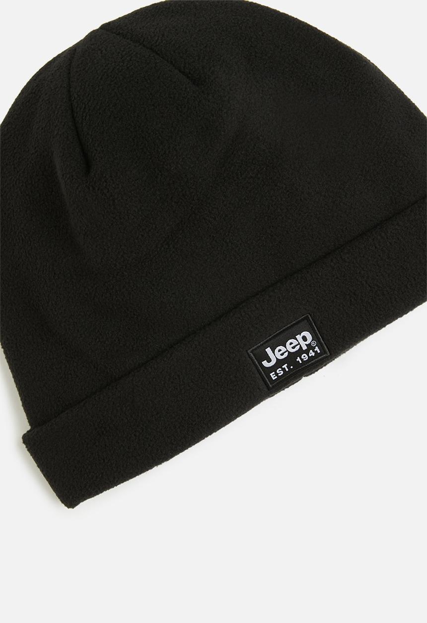 JEEP - Polar Fleece Beanie - Black-Jeep