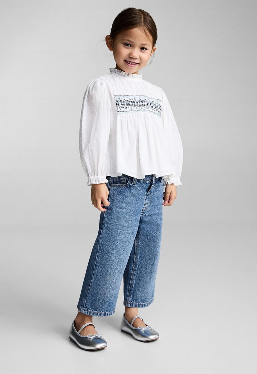 MANGO - Jeans culotte - open blue