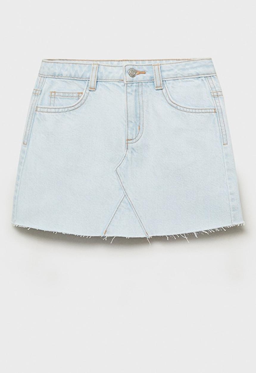 MANGO - Skirt stella - open blue