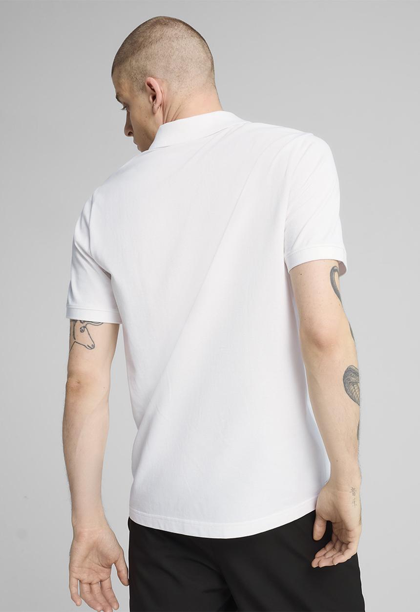 PUMA - ESS Small Puma Logo Pique Polo M - PUMA White