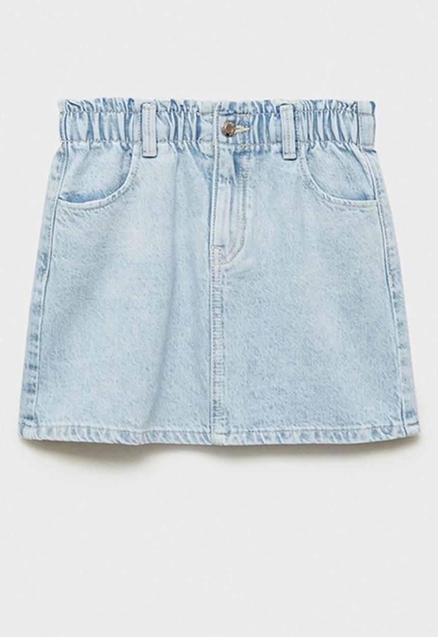MANGO - Skirt cindy8 - open blue