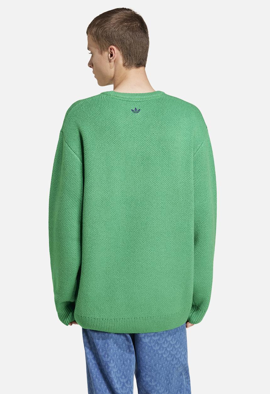 adidas Originals - 70s Crewneck Sweater- Green/Nindig