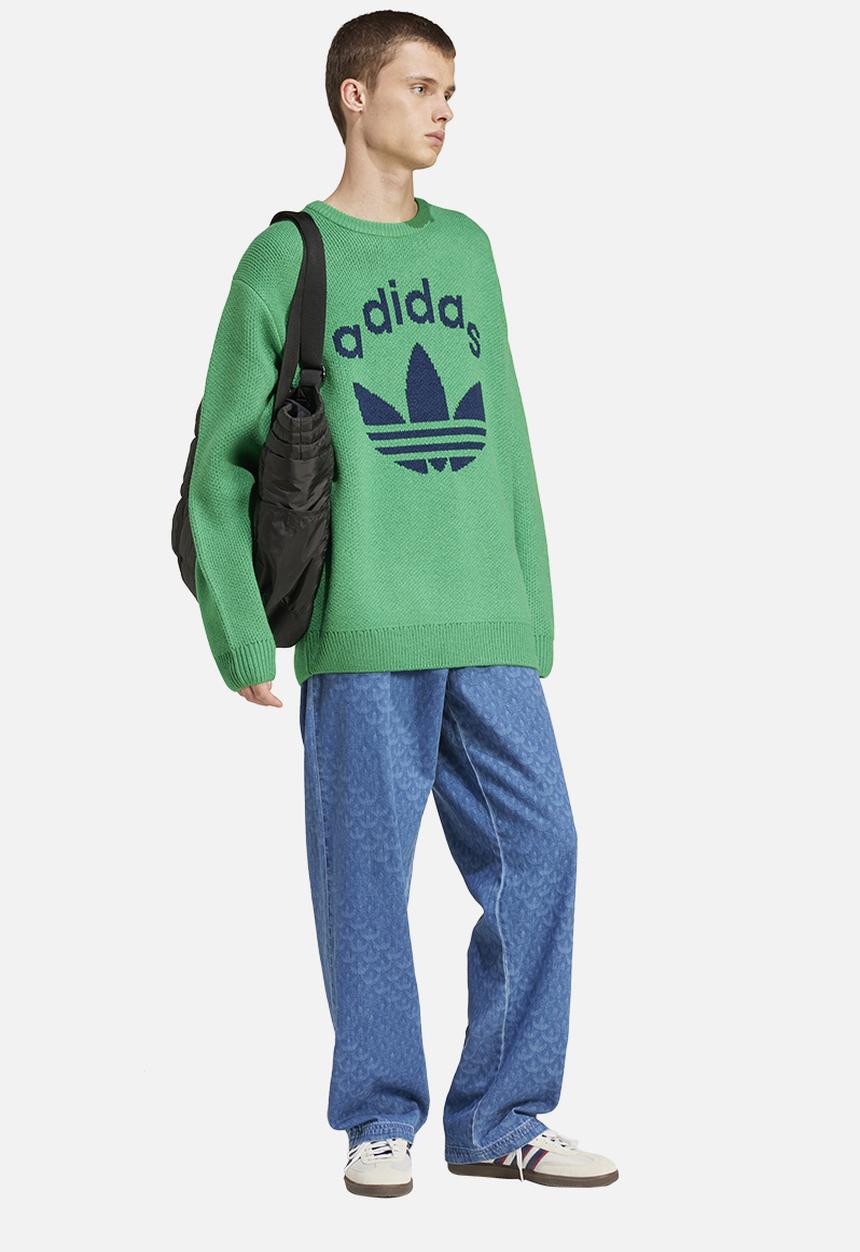 adidas Originals - 70s Crewneck Sweater- Green/Nindig