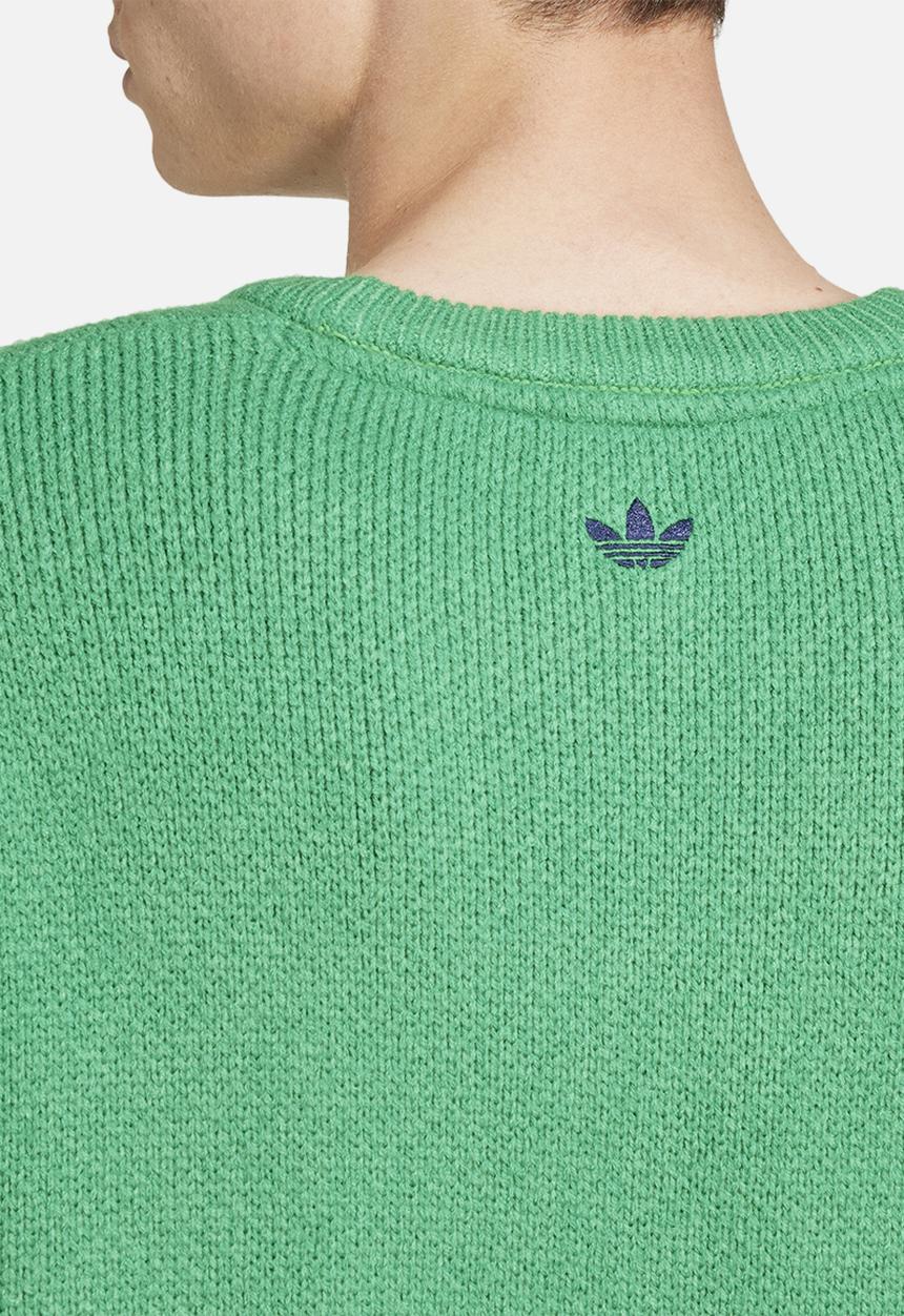 adidas Originals - 70s Crewneck Sweater- Green/Nindig