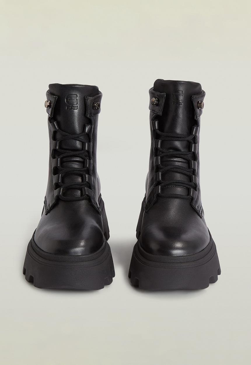 G-STAR - Kate ll lace-up mid w boot - black