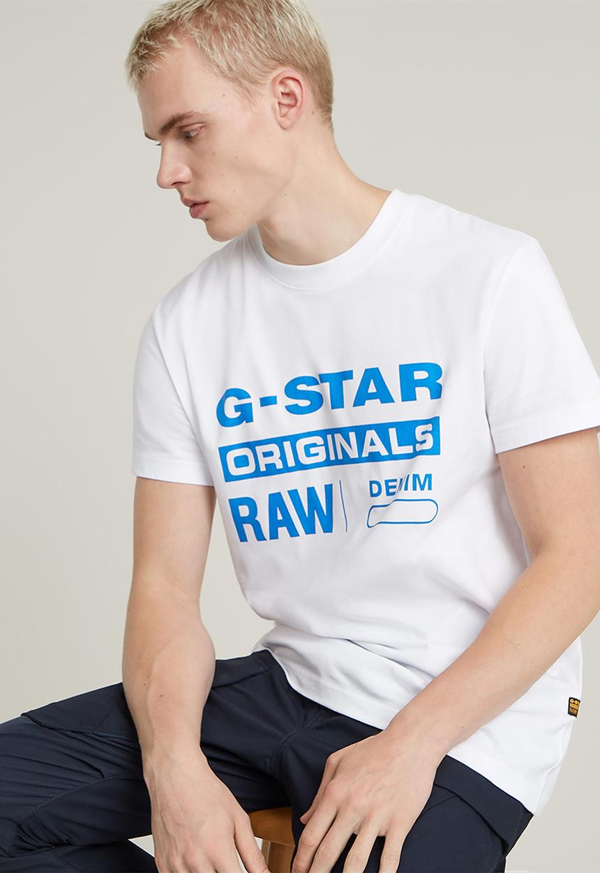 G-STAR - originals r t - white
