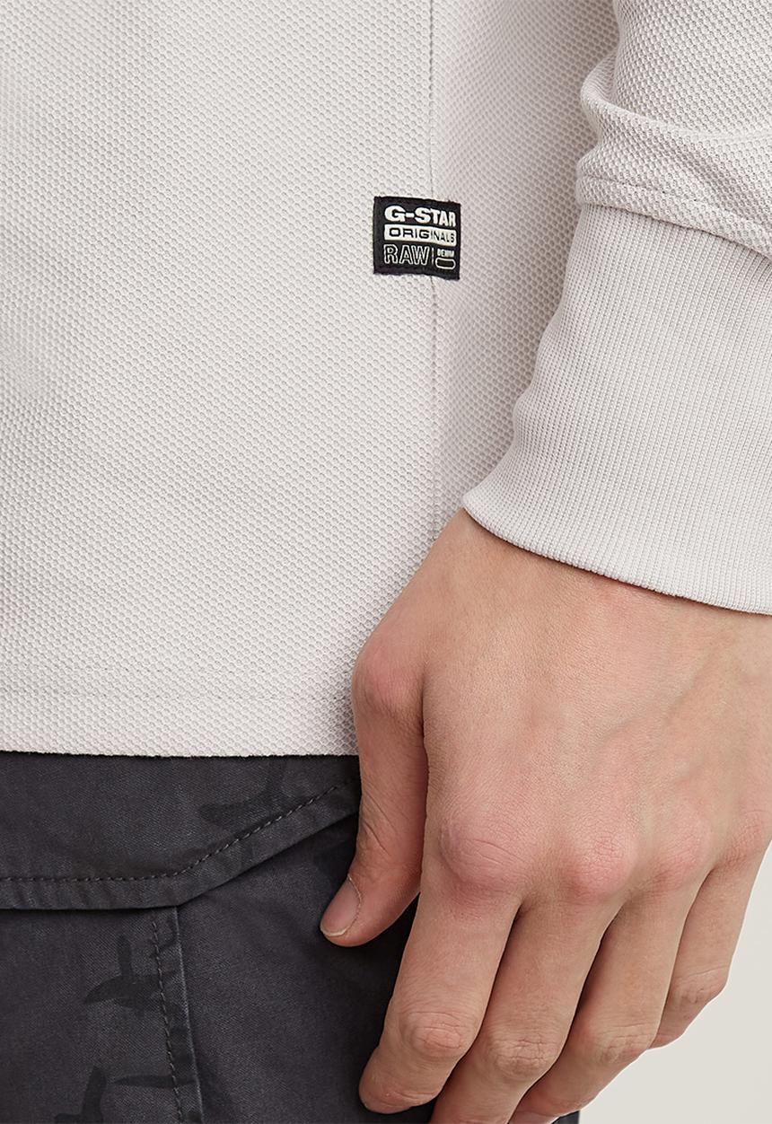 G-STAR - Half zip tweeter r t l\s - whitebait