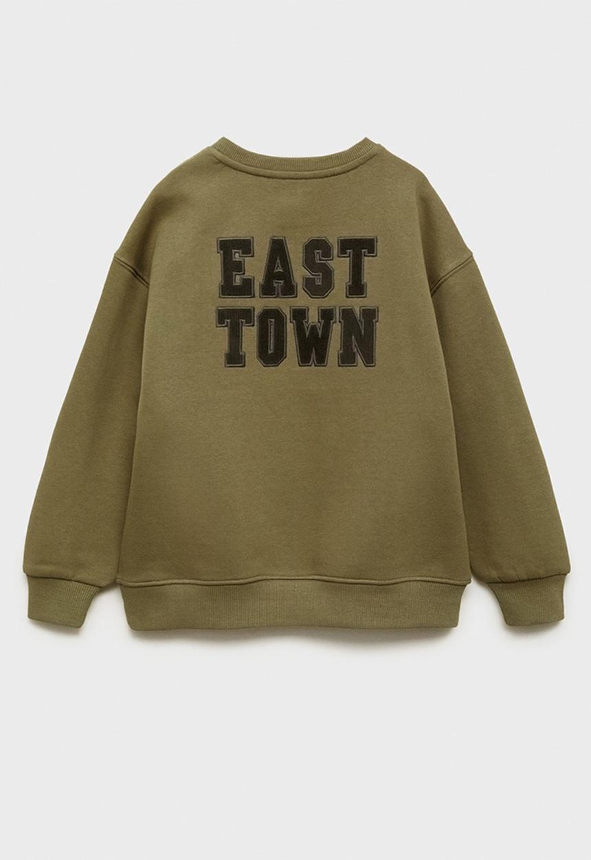 MANGO - Sweatshirt patch - beige/khaki