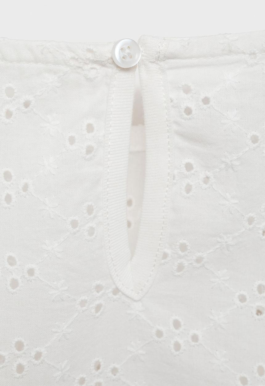 MANGO - T-shirt puri - natural