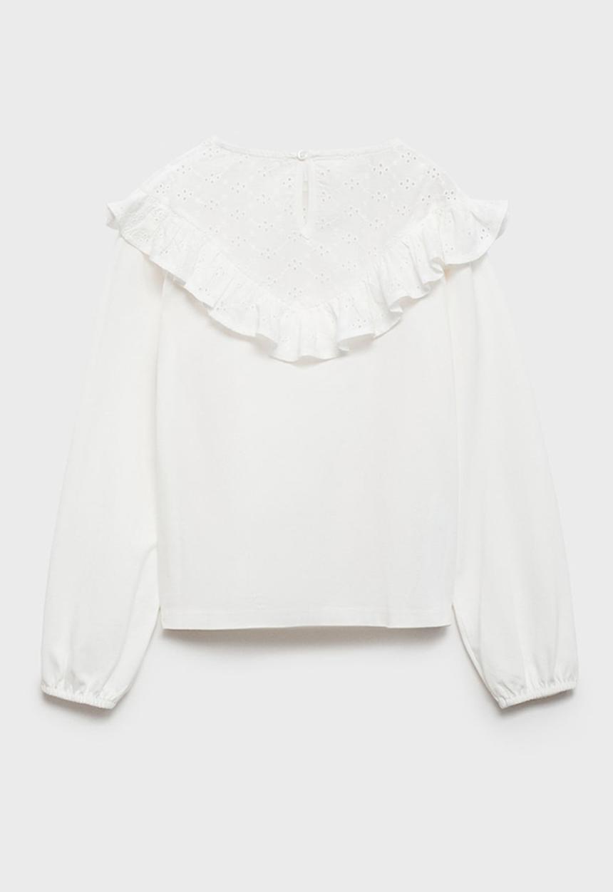 MANGO - T-shirt puri - natural