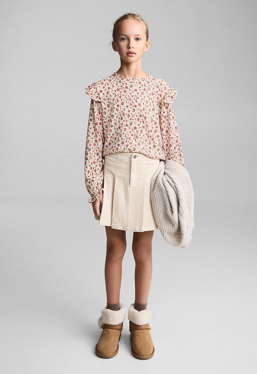 MANGO - T-shirt espe - natural