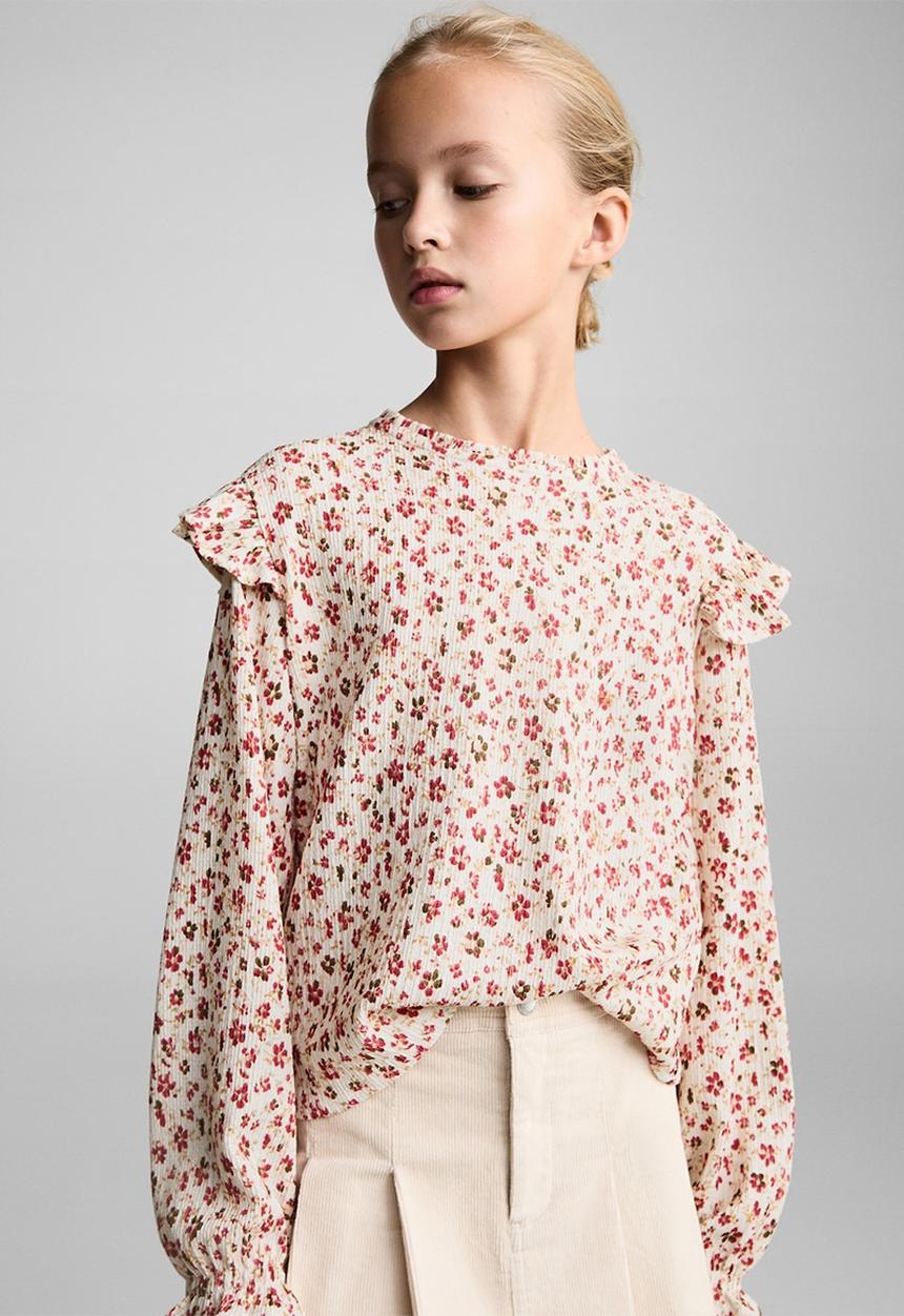 MANGO - T-shirt espe - natural