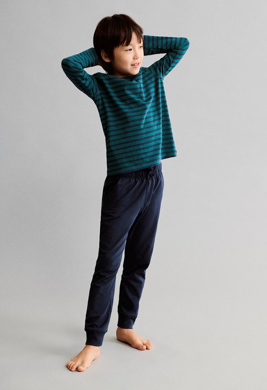 MANGO - Pyjama steven - green