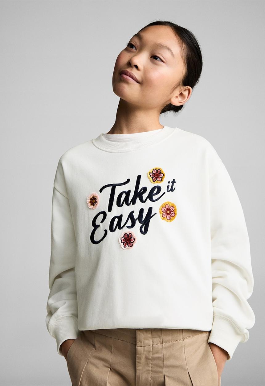 MANGO - Sweatshirt easy - natural