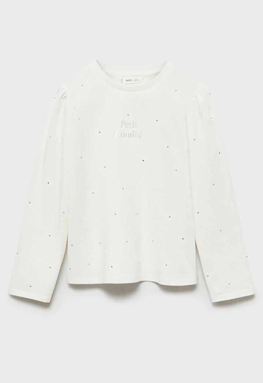 MANGO - T-shirt comite - natural