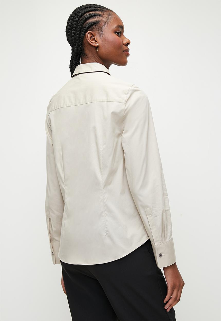 POLO - Wmn jamie long sleeve shirt - birch