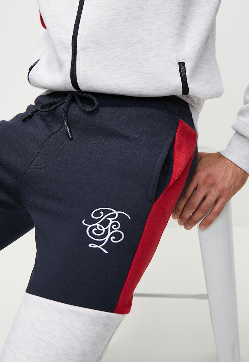 Brave Soul - Prime Jogger Sets - Ecru Marl & Navy