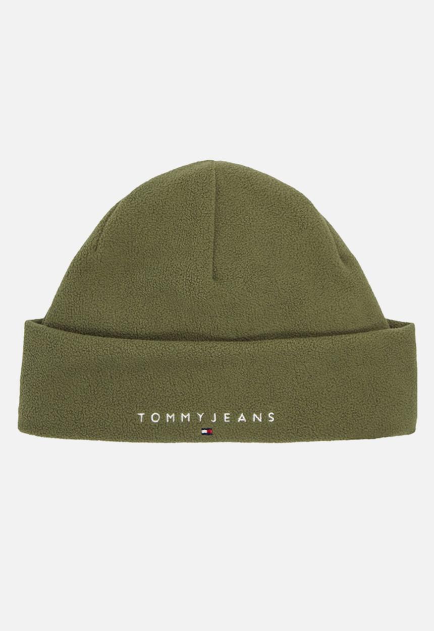 Tommy Hilfiger - Tjm Linear Logo Fleece Beanie - Deep Woods