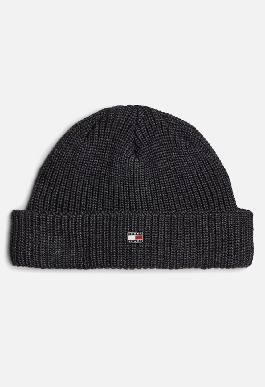 Tommy Hilfiger - Tjm Heritage Short Beanie - Dark Grey Heather