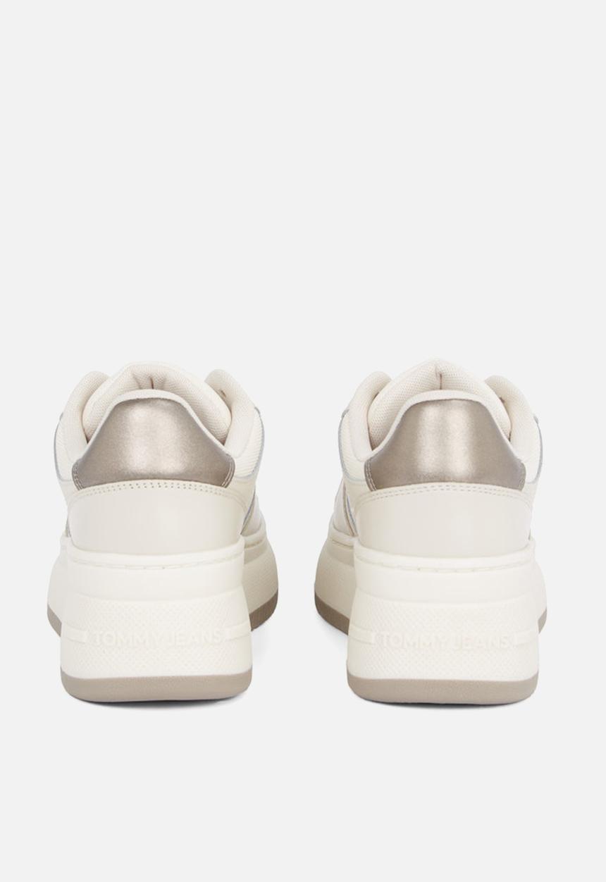 Tommy Hilfiger - Retro flatform leather sneaker - newsprint