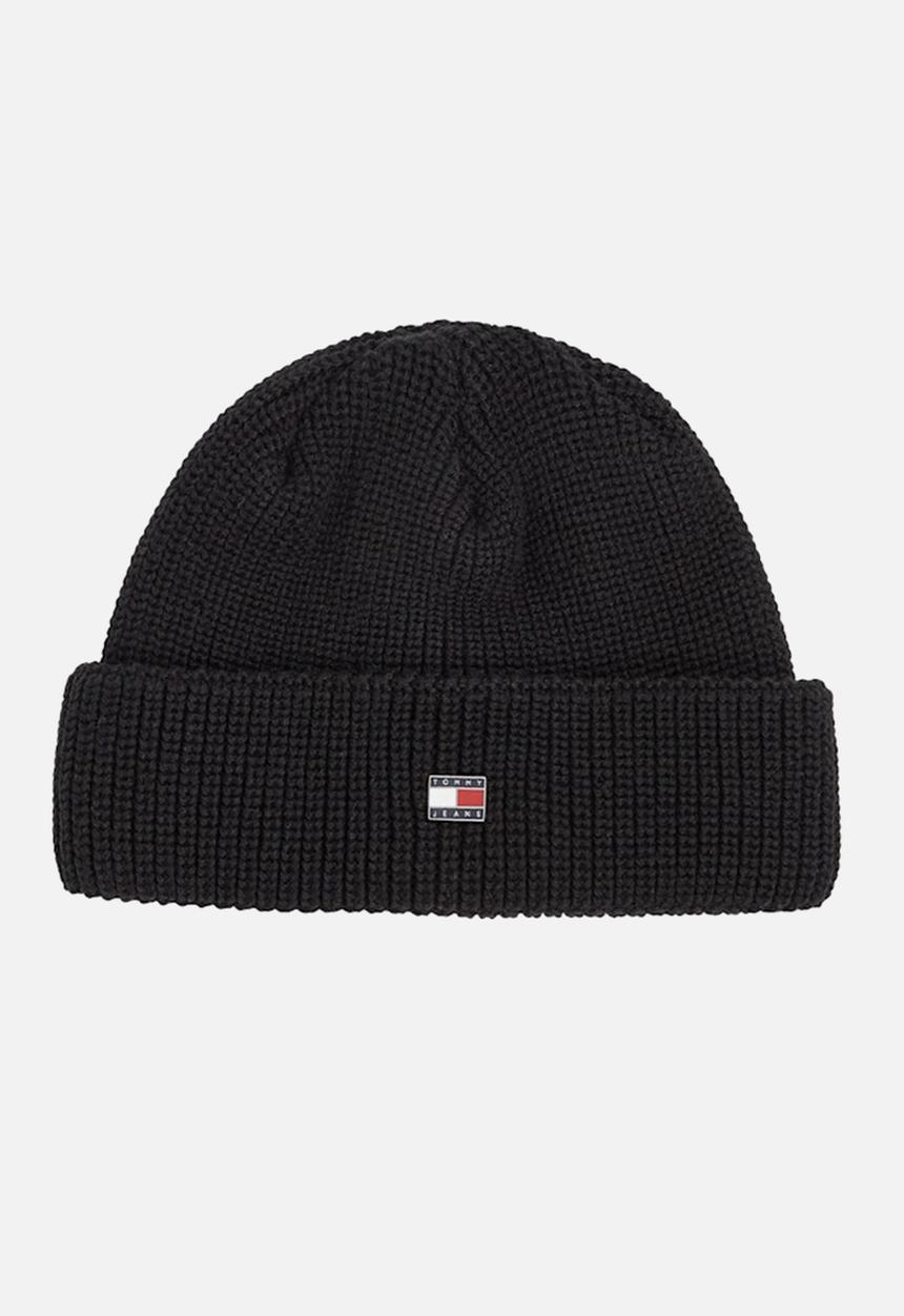 Tommy Hilfiger - Tjm Heritage Short Beanie - Black