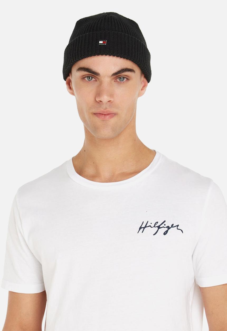 Tommy Hilfiger - Tjm Heritage Short Beanie - Black