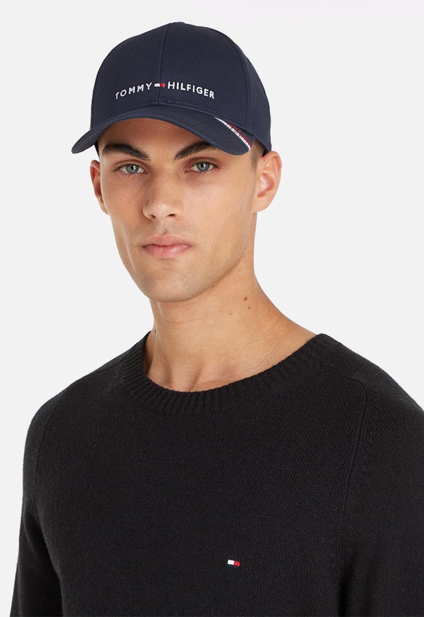 Tommy Hilfiger - Th Foundation Cotton 6 Panel Cap - Space Blue