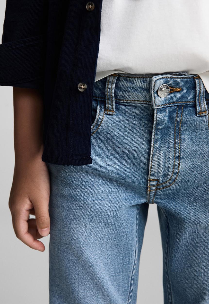 MANGO - Jeans skinny - open blue