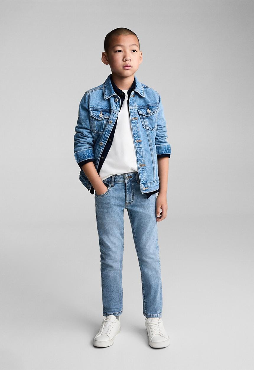 MANGO - Jeans skinny - open blue