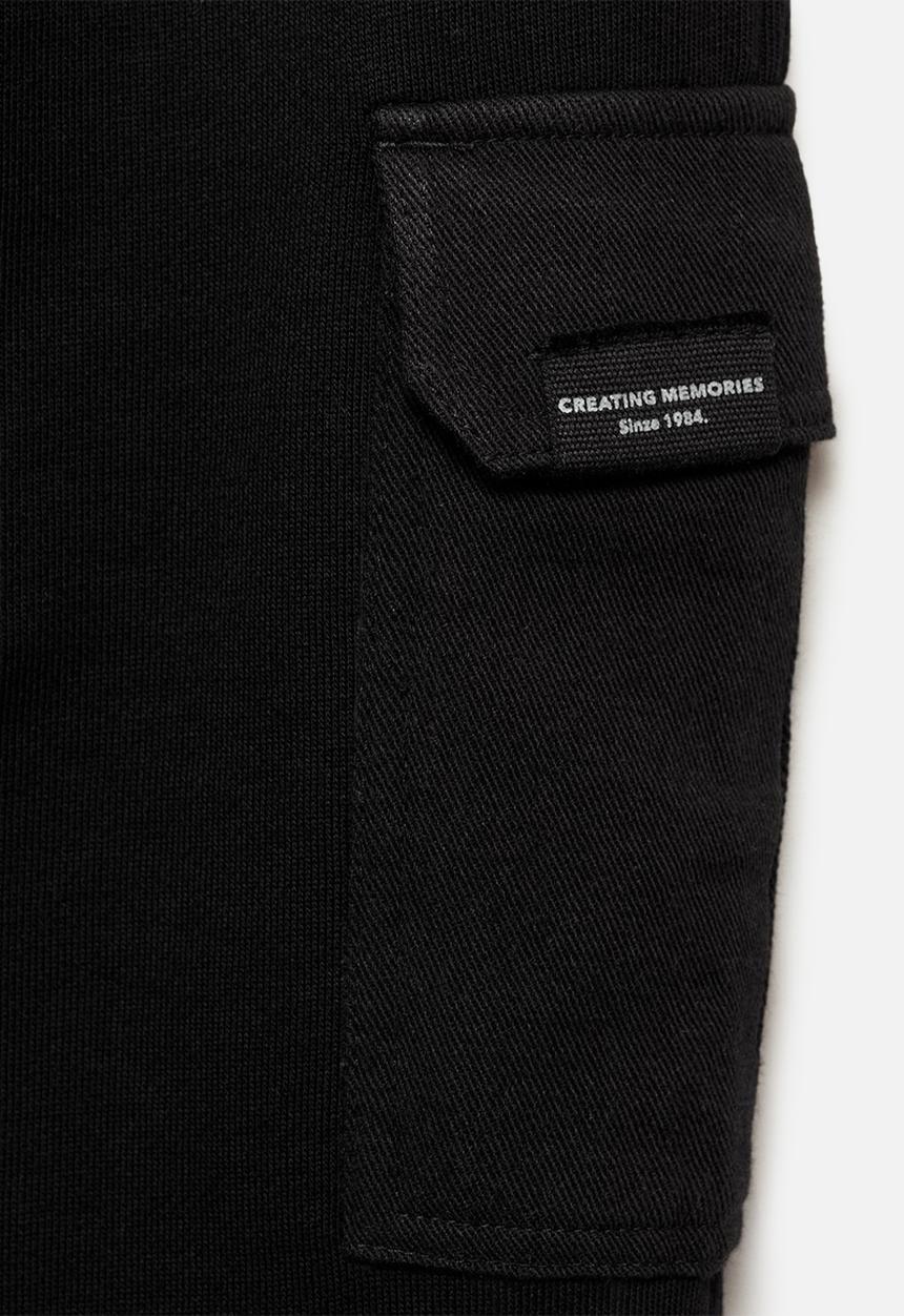 MANGO - Joggers cargo8 - black