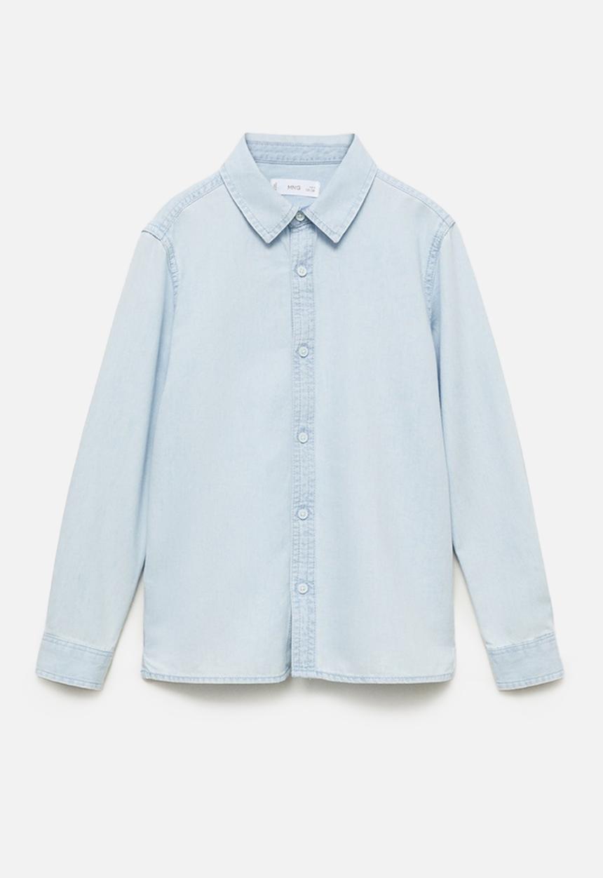 MANGO - Shirt joan - open blue