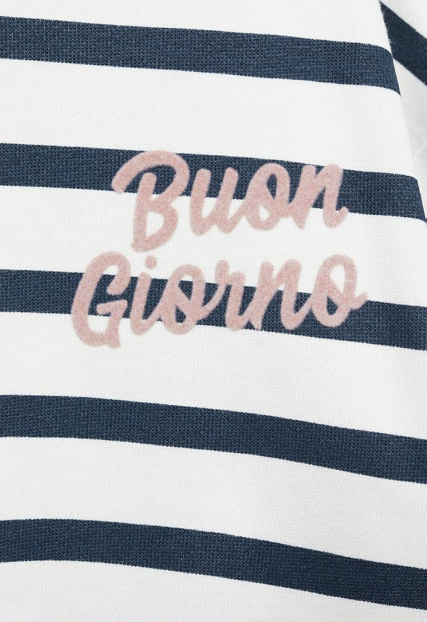 MANGO - Sweatshirt giorno - navy & white
