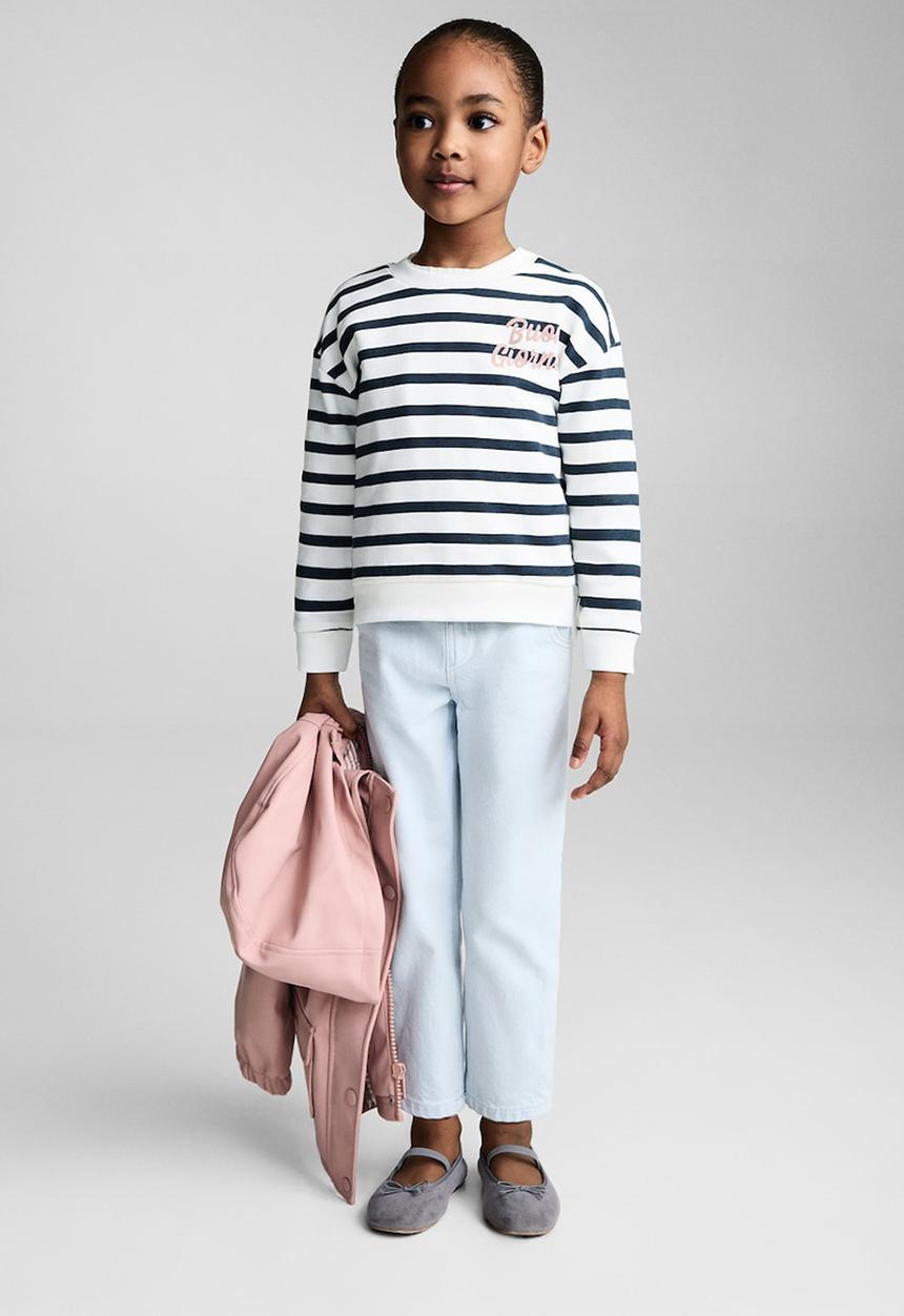 MANGO - Sweatshirt giorno - navy & white