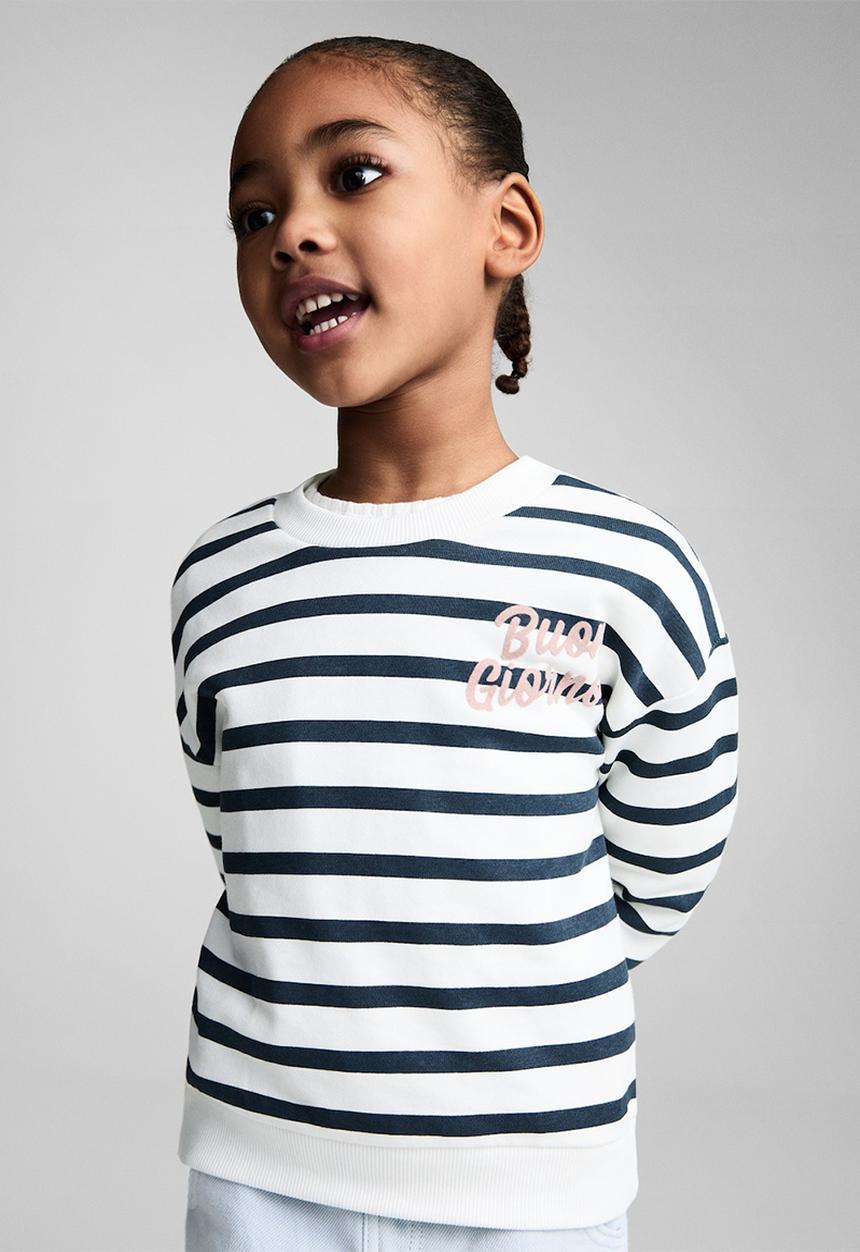 MANGO - Sweatshirt giorno - navy & white