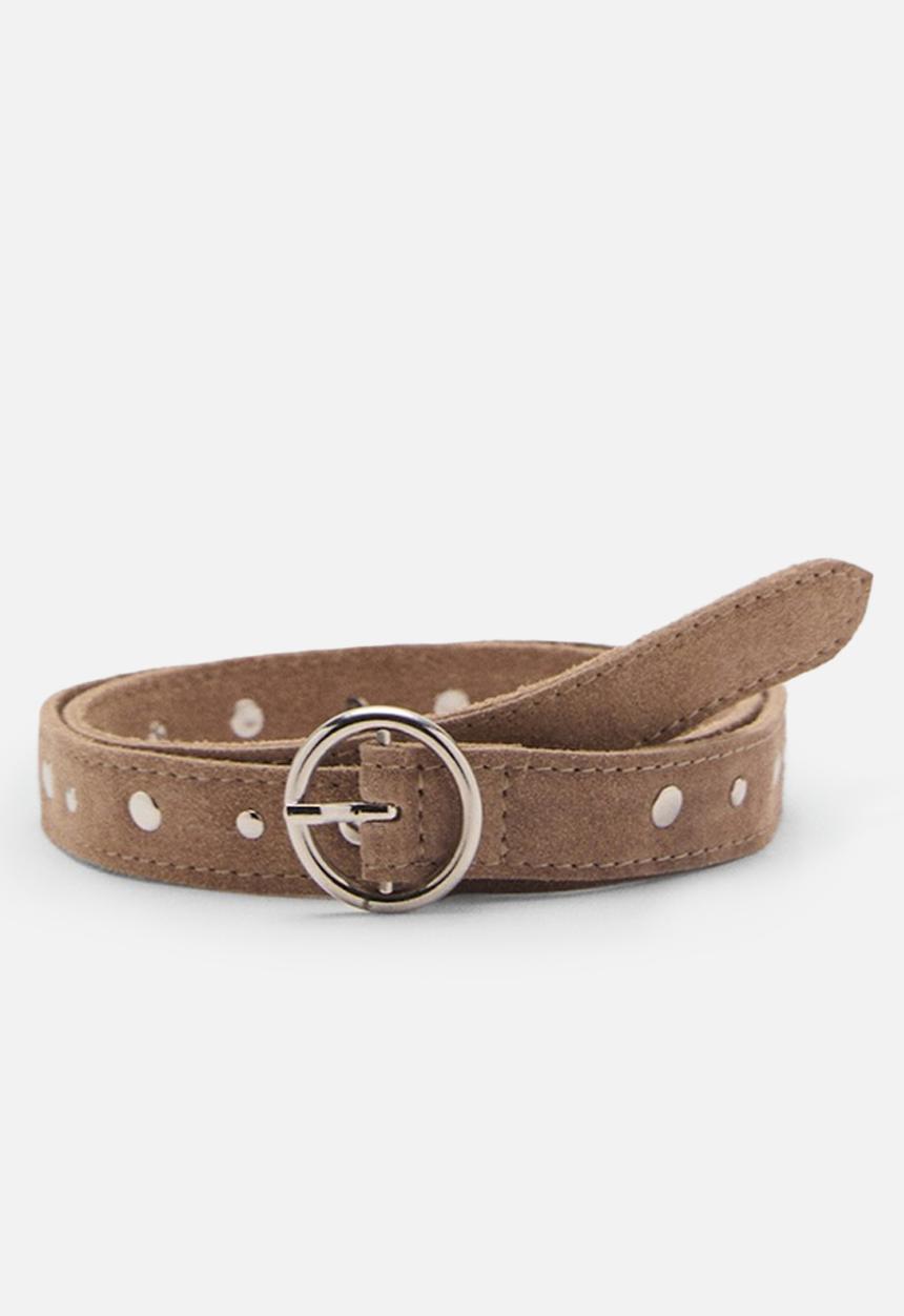 MANGO - Belt bandu - light pastel brown