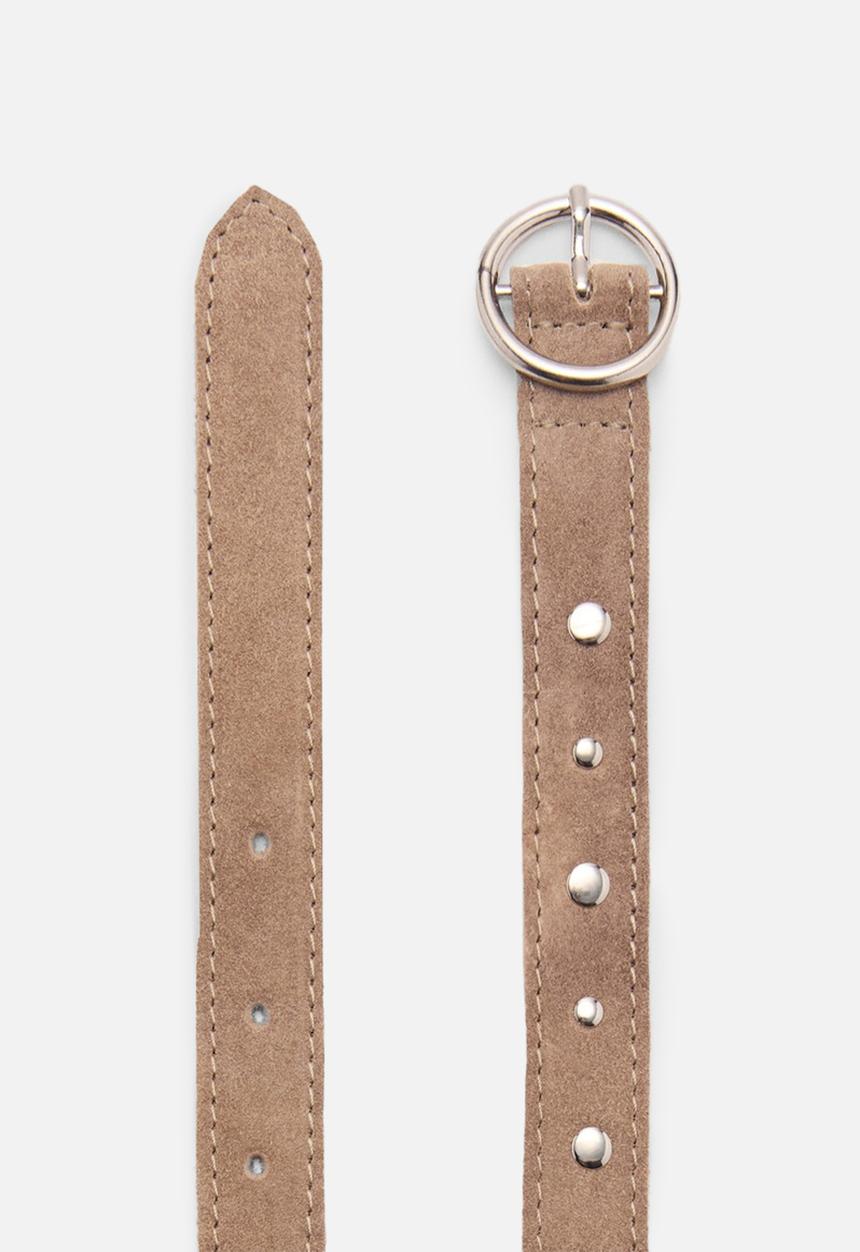 MANGO - Belt bandu - light pastel brown