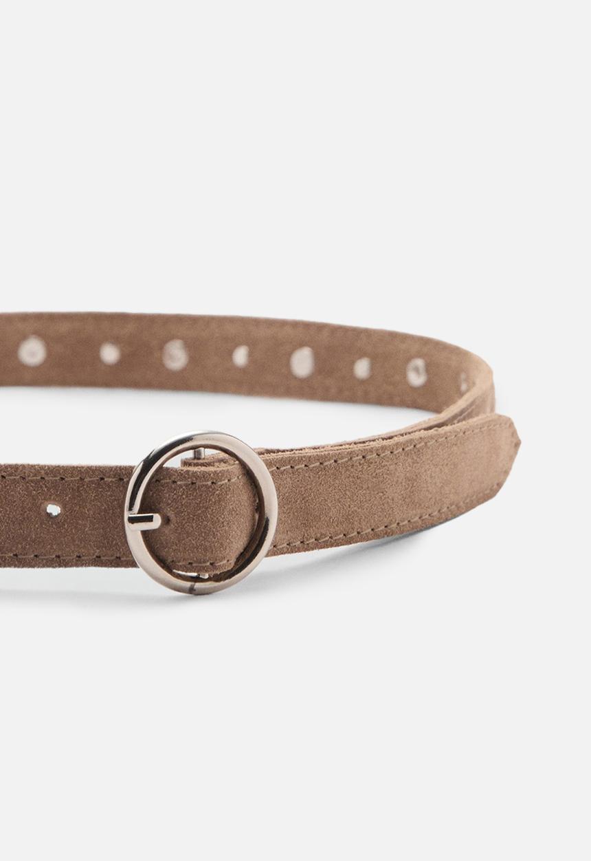 MANGO - Belt bandu - light pastel brown